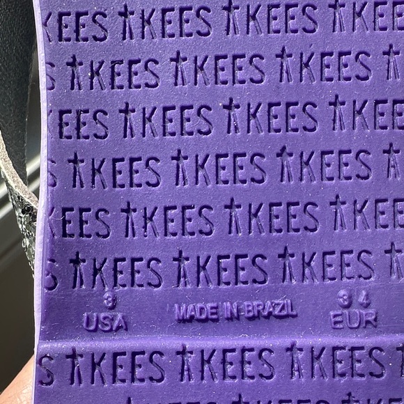 TKEES Metallic Silver unicorn Sandals New - Picture 8 of 9